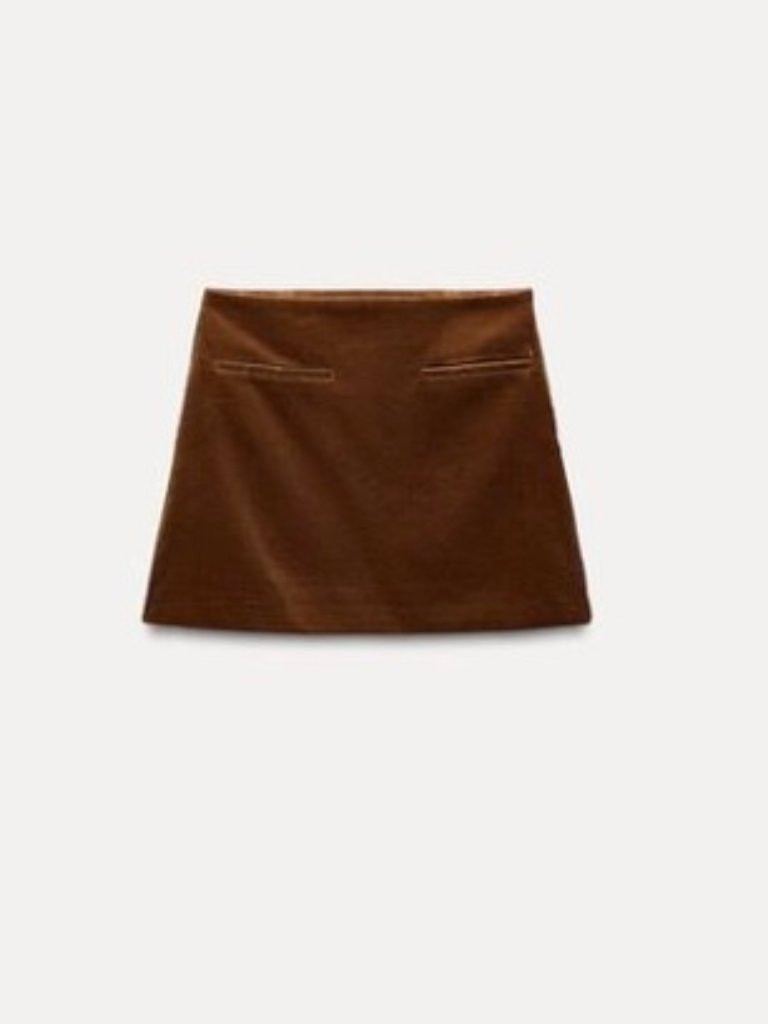 Zara Corduroy Mini Skirt